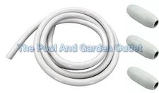 Polaris 10' D45 Feed Hose, 3 Floats D10 White for 180 280 380 Pool Cleaner Parts