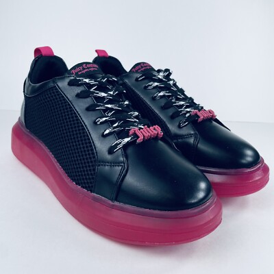 Juicy Couture Black Pink Demi Fashion Sneakers Shoes 352743 Women’s Size  New