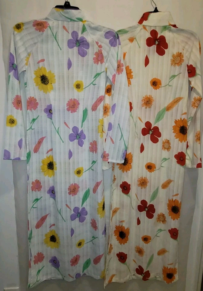 Vestido chino Qipao de seda vintage años 60 largo completo Cheongsam pequeño XS/S conjunto 2 Foto 2 de 4