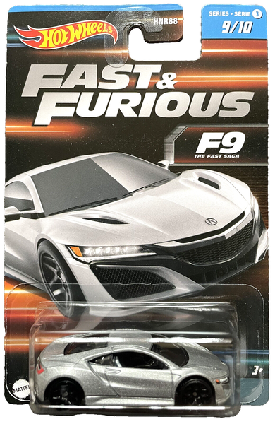 Hot Wheels Fast & Furious '17 Acura Nsx 9/10 Serie 3 1:64 F9 Modellauto HNR88-image