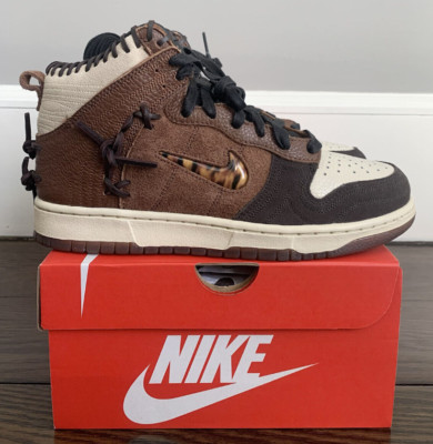 Nike x Bodega Dunk High Legend Fauna Brown CZ8125-200 Size 10 US Men's baseball