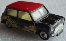 Original Vintage Corgi Toys 249 Mini Cooper Wood & Pickett style Wickerwork