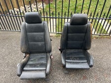 Bmw E30 325is Convertible Pair Front Sport Seats Leather Oem Bmw E30 325is Convertible Pair Front Sport Seats Leather Oem