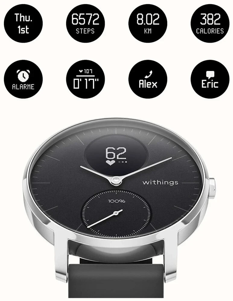 Withings Steel HR Hybrid Unisex Smartwatch and Activity Tracker