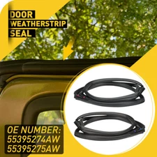 Pair Door Seal for Jeep Wrangler JK 2007-2018 Gasket Stripping Trim Weatherstrip