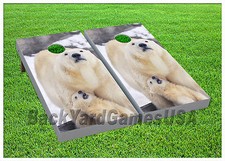 Polar Bear CORNHOLE BEANBAG TOSS GAME w Bags Game Boards Digital Set 1014