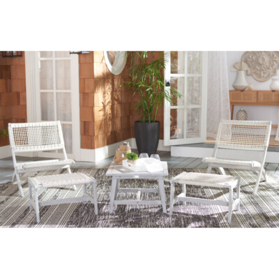 SAFAVIEH Outdoor Collection Casella Set Grey Grey