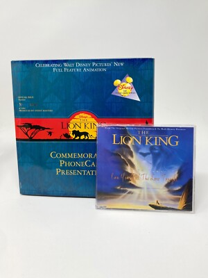 The Lion King Telecom Phonecard & Elton John Can You Feel the Love Tonight CD