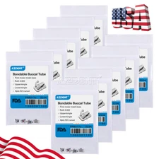 10X Dental Orthodontic Brackets Buccal Tube1st Molar Bondable Non-Convertible