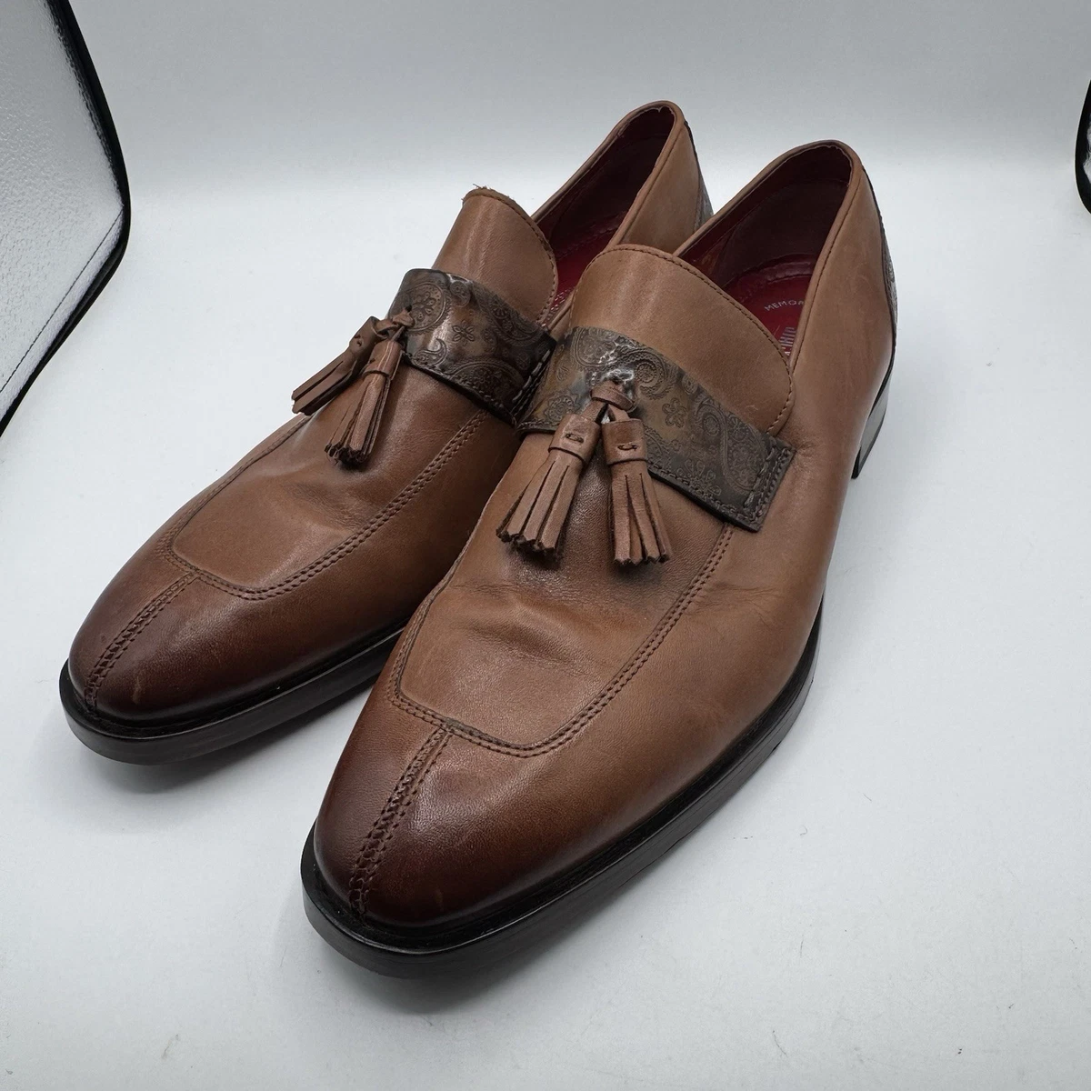 Stacy Adams Quinby Mock Toe Brown Leather Shoes‎ Size 11 Mens Paisley Amazon.com | Stacy Adams Trubiano Men main image 3