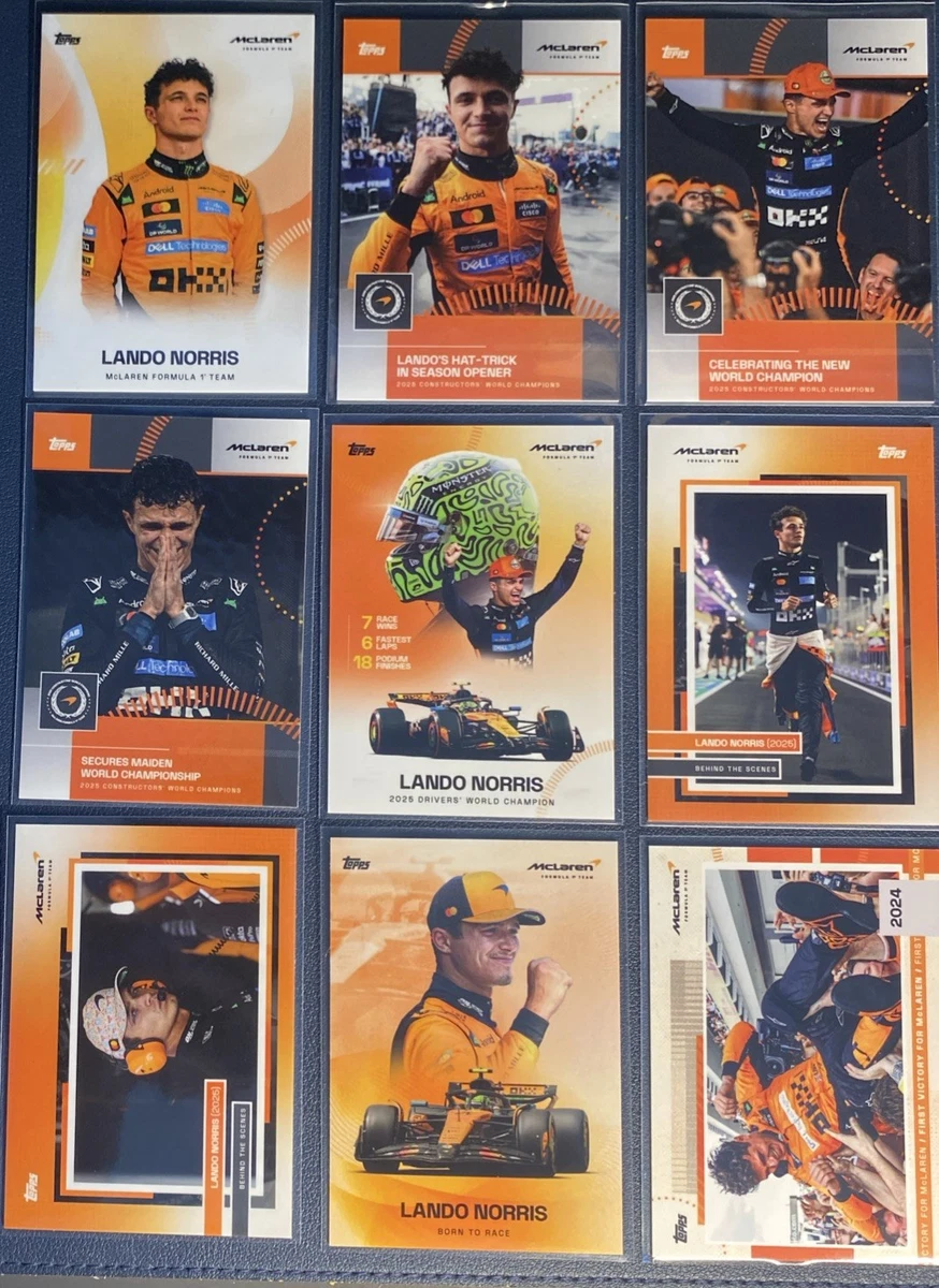 Preços baixos em Cartões colecionáveis de Lando Norris | eBay