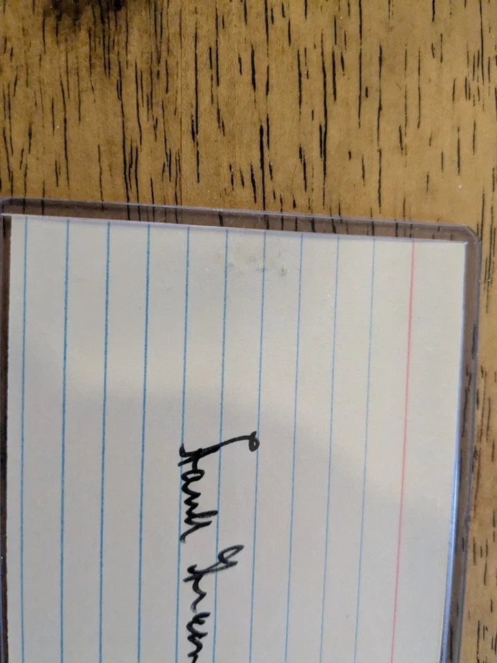 Hank Greenberg Autographed Index Card - Image 3 of 4