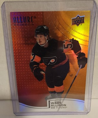 2021-22 Allure Red Orange Rainbow RC Wade Allison # R-43 Philadelphia Flyers