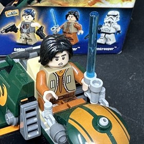 LEGO Star Wars Ezra's Speeder Bike Sabine Wren 75090 w Box Inst - Complete