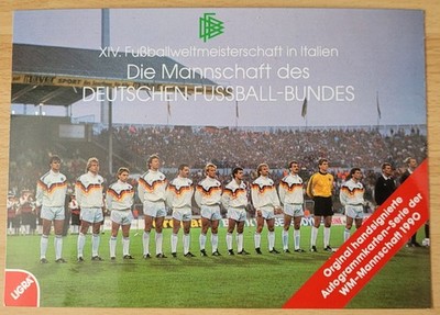 WM 1990 Deutschland Weltmeister   komplettes LIGRA Autogrammkarten-Set original 