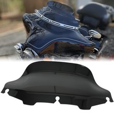 8'' Black Wave Windshield Windscreen For Harley Davidson Electra Glide Classic