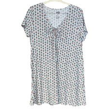 So dress casual soft comfy feminine flowy adjustable front tie v neck size XXL