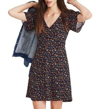 Cottagecore Floral Madewell Midi Dress Romantic Prairie Summer Size 4