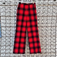 Vintage Pendleton tartan plaid slack trouser pants Size 8