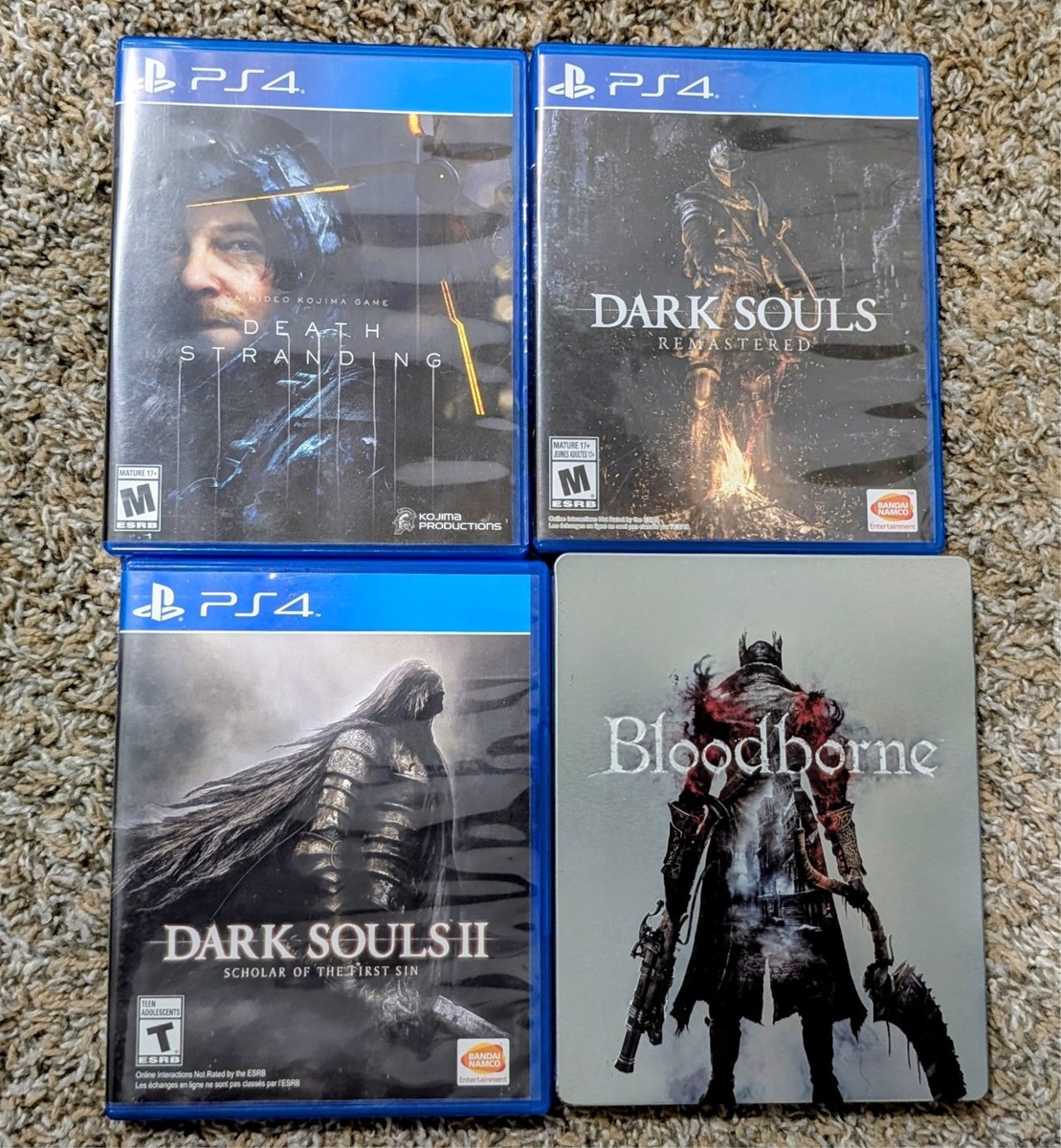 PlayStation Games Bloodborne, Death Stranding, Dark Souls Remaster,  DS