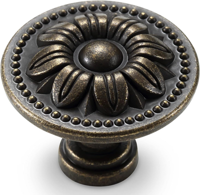 Set of 10 Vintage Kitchen Cabinet Knobs Pulls, Flower Drawer Knobs, Dresser  Knob | eBay