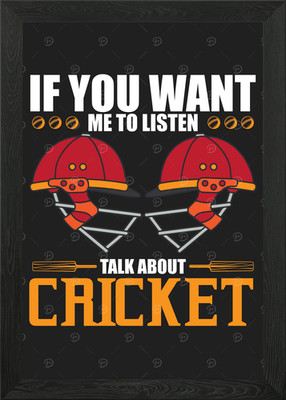 Talk About Cricket Gerahmtes Wandbild Poster Leinwanddruck Bild