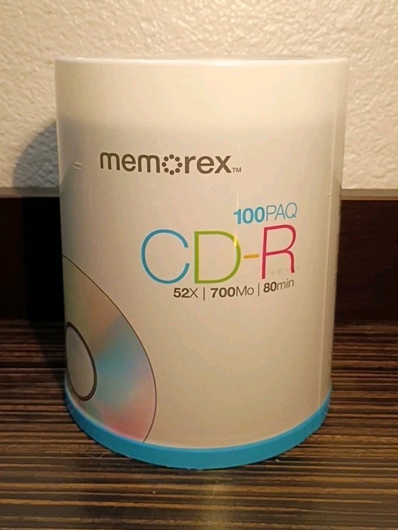 *Brand NEW* Memorex CD-R 100 Pack 52X 700MB 80Min Digital Me