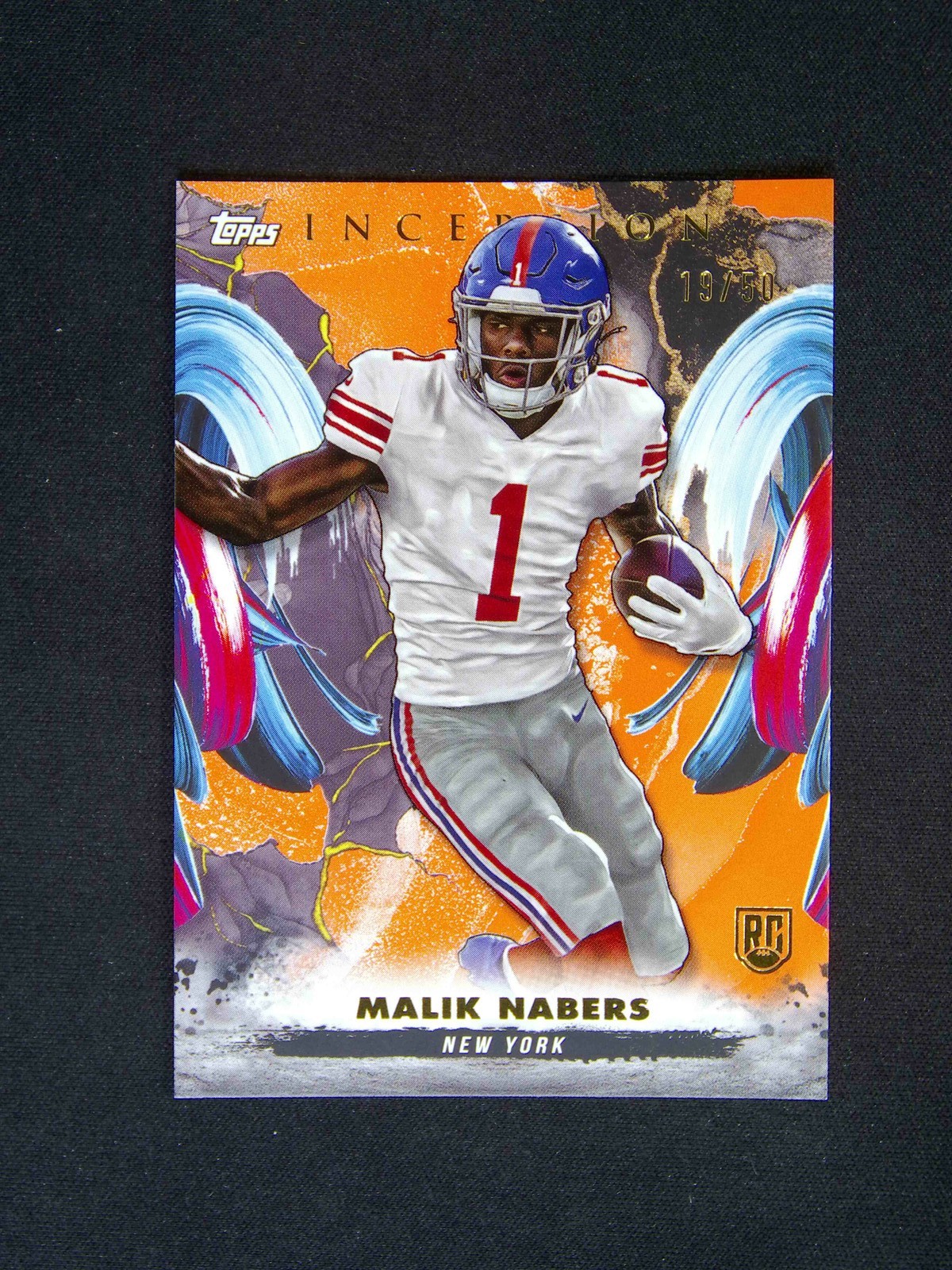 2024 Topps Inception Malik Nabers #170 RC Rookie Orange /50