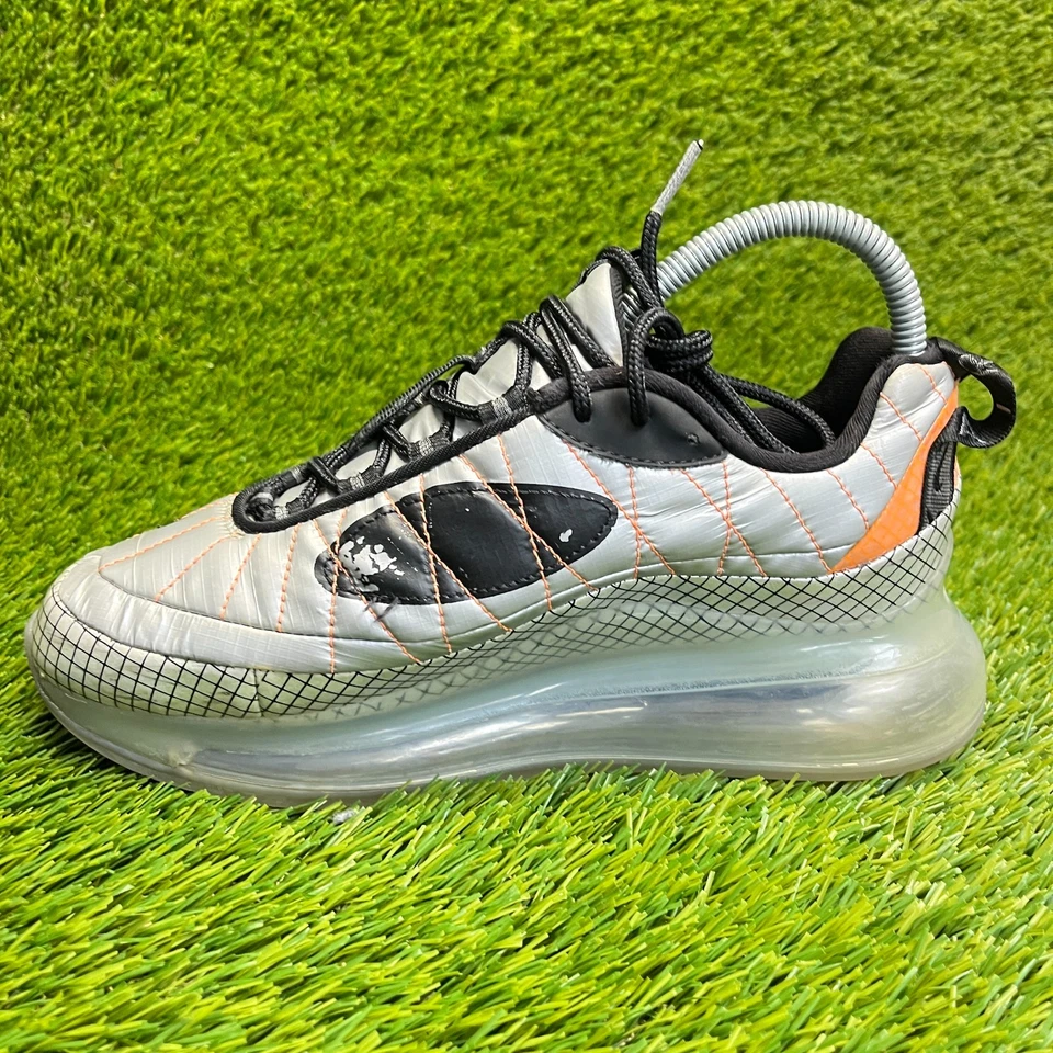 Nike Air Max MX 720-818 Niños Talla 5.5Y Plateado Negro Zapatos para Correr Tenis Foto 2 de 4