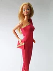 NO DOLL - Vintage Barbie 1984 #7907 FASHION FUN Pink Gold Dress SUPERSTAR ERA