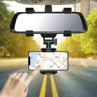 Universal Car Rearview Mirror Mount Stand GPS Cell Phone