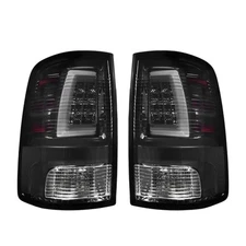 LED Tail Lights Fits 09-18 Dodge Ram 1500 2500 3500 Smoke Lens Tail Lamps