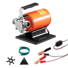 Water Transfer Pump，12V DC 360 GPH 1/10HP，Portable Electric Utility Pump w/6