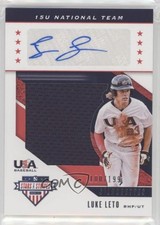 2019 USA Baseball Stars & Stripes 15U National Team Jerseys Luke Leto Auto ms9