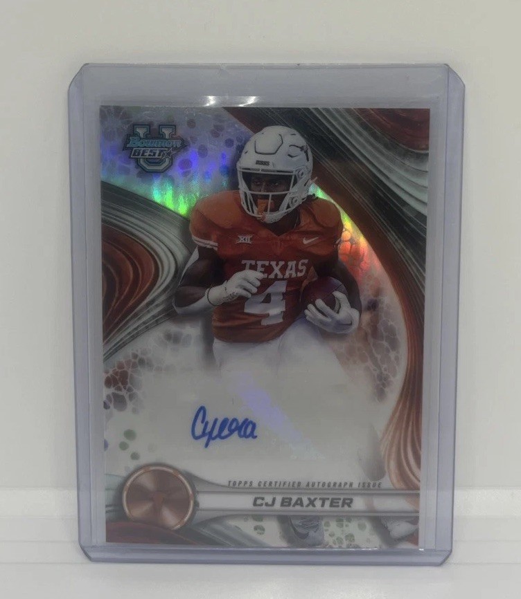 2024 Bowman Best University - Best of 2024 Autographs CJ Baxter #BOA-CB Auto