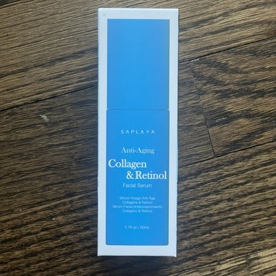 Saplaya Anti-Aging Collagen & Retinol Facial Serum 1.7 oz Brand New