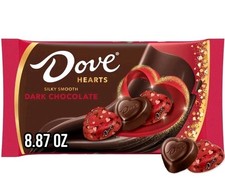 DOVE Silky Smooth Dark Chocolate Hearts 8.87 oz-1 PACK