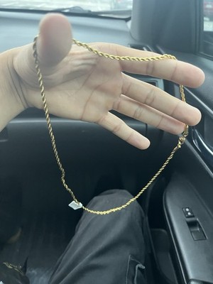 24k Solid Gold Chain Necklace Unbranded 24inch