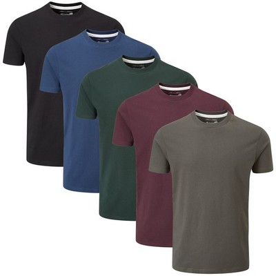 5er Packung Einfarbige TShirts mit Rundhalsausschnitt Large, Dark Essentials ...