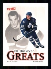 2001-02 Upper Deck Victory #426 Mats Sundin Toronto Maple Leafs TW4906