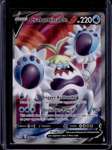 2021 Pokemon SWSH Fusion Strike Crabominable V #248/264