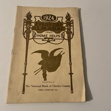 1924 Almanac And Home Helps Advertisement By The National Bank Of Chester County