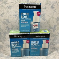Neutrogena Hydro Boost Ultra Hydrating Serum 1oz - Lot of 3