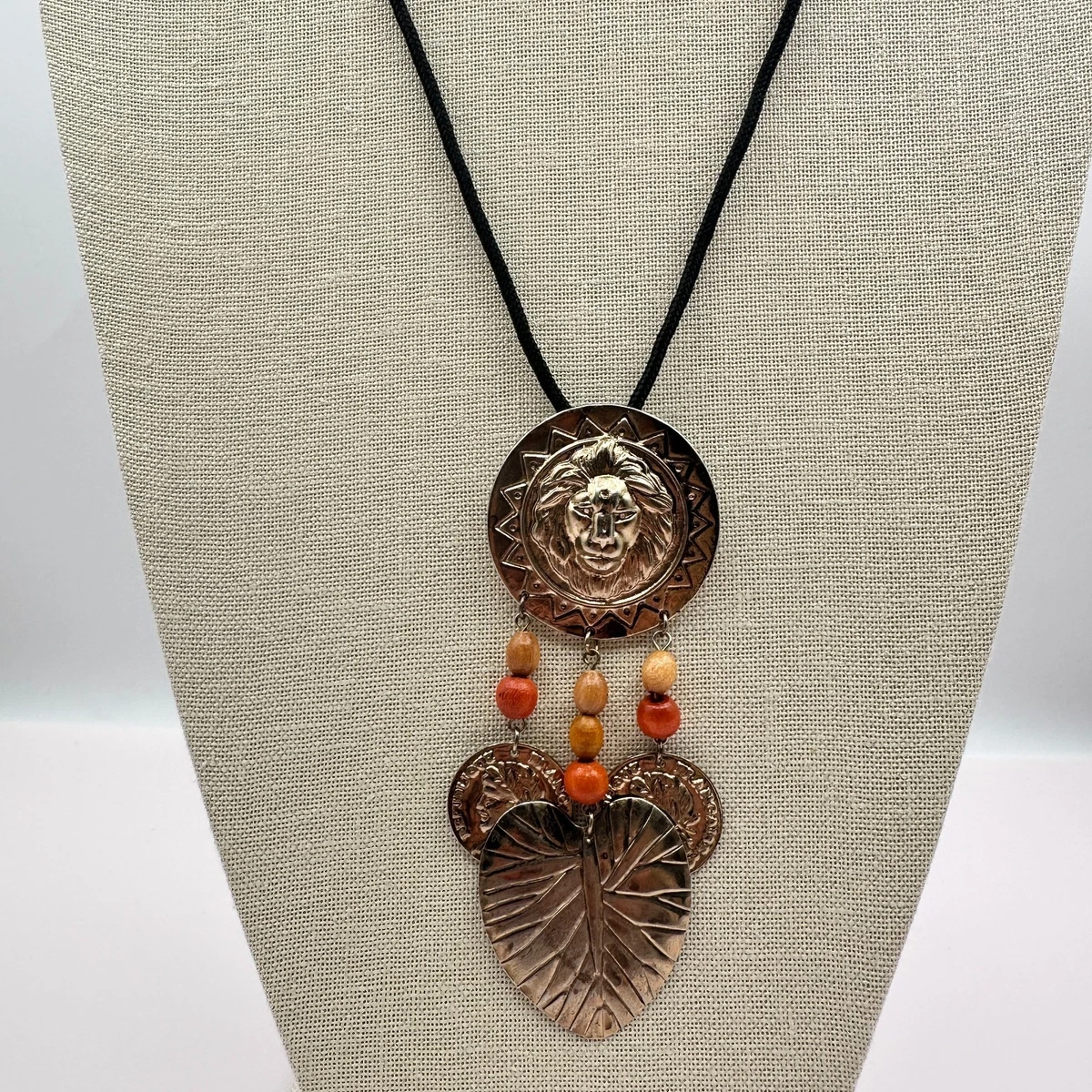 vintage lion necklace products for sale | eBay