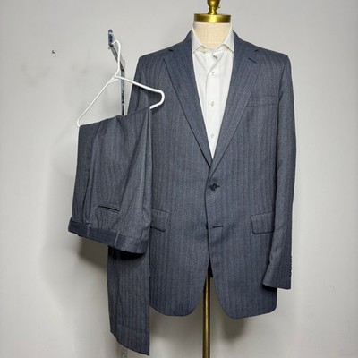 Palm Beach Belk Augusta42L 38W  Gray Pinstripe Two-Piece Suit