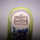 nwt  Diane's Happy Toes  Tealight Candle Holder  Blue Flower Thong Sandal — photo 3