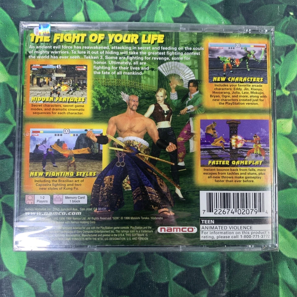 Brand New Sealed Tekken 3 Namco Sony PlayStation Greatest Hits - Image 2 of 4