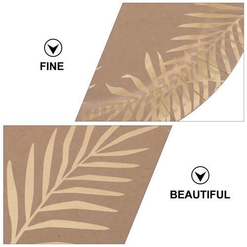 8 Pcs Palm Leaf Paper Pallet Round Serving Plate Tropical Party Plates - Picture 10 of 12