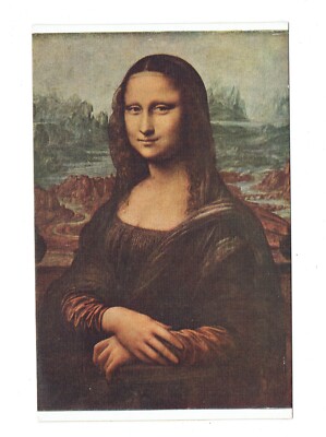Postcards Vin (1) Leonardo De Vinci ''Mona Lisa'' #302 UP  (#347)