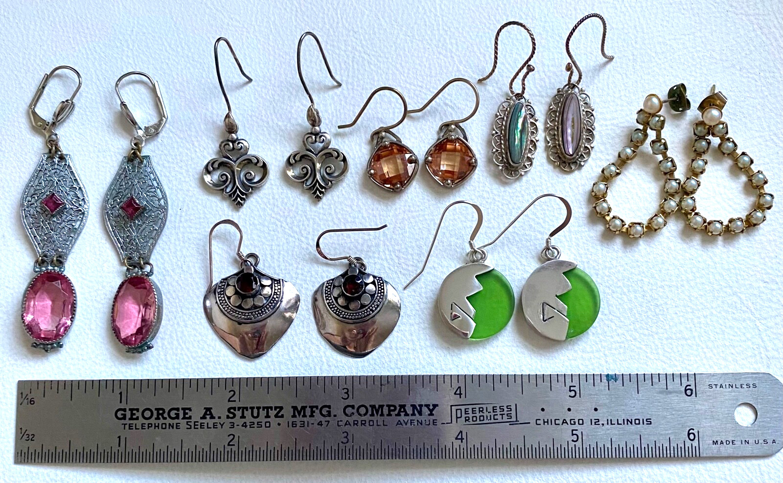 Vintage Sterling Silver Assorted Gemstone Mixed M… - image 4
